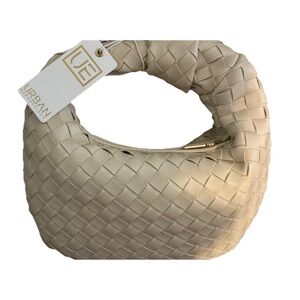 Urban Outfitters Cream Hobo Bag with Woven Design